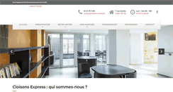 Desktop Screenshot of cloisons-express.fr