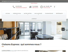 Tablet Screenshot of cloisons-express.fr